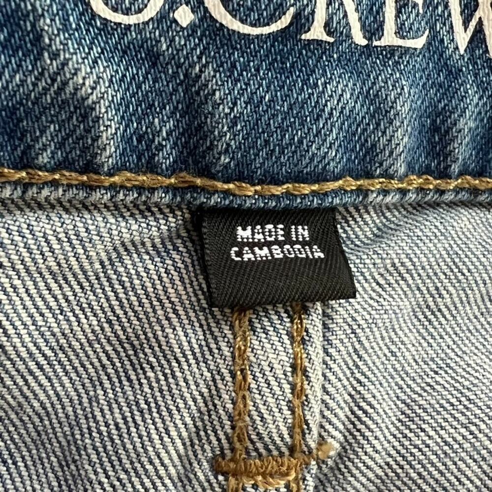 J Crew Jeans Women's Size 34 High Rise Wide Leg Trouser Medium Wash Sailor NWT - Picture 8 of 13